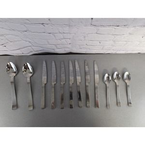 Lot of Couzon Toulon Flatware Knives Spoons French Modernist Design